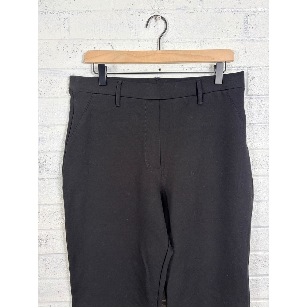 Quince Ultra Stretch Ponte Straight Leg Pants Womens L Black NWT - Picture 4 of 12